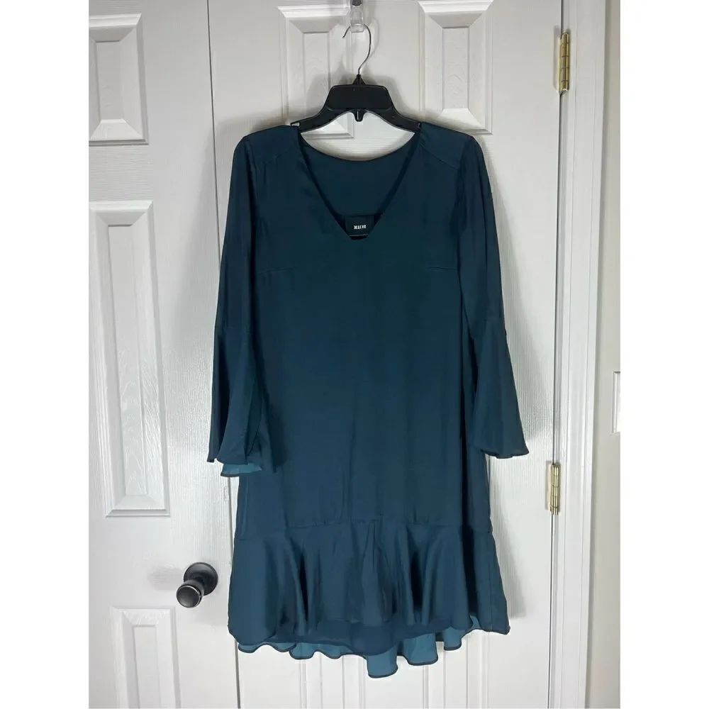 Maeve Womens Green Dress Size Small